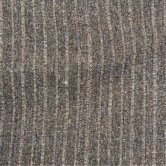 Boston Proper Gray Sparkle Thread Pinstripe Mini Skirt with Pockets - Size 4 - Picture 7 of 9